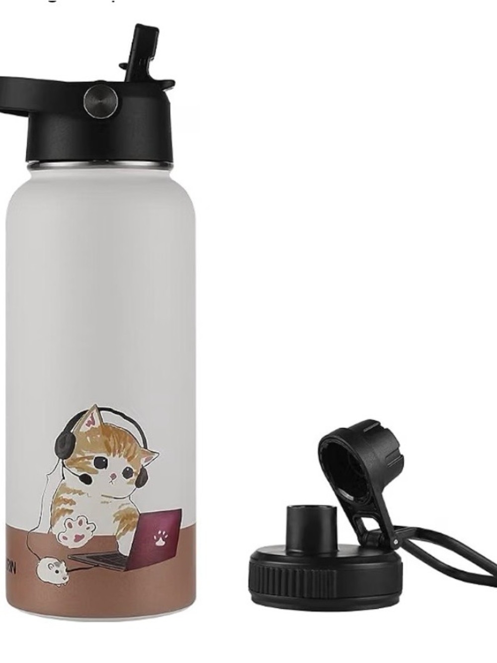 Funkrin • 32 oz Water Bottle • Musiic Cat